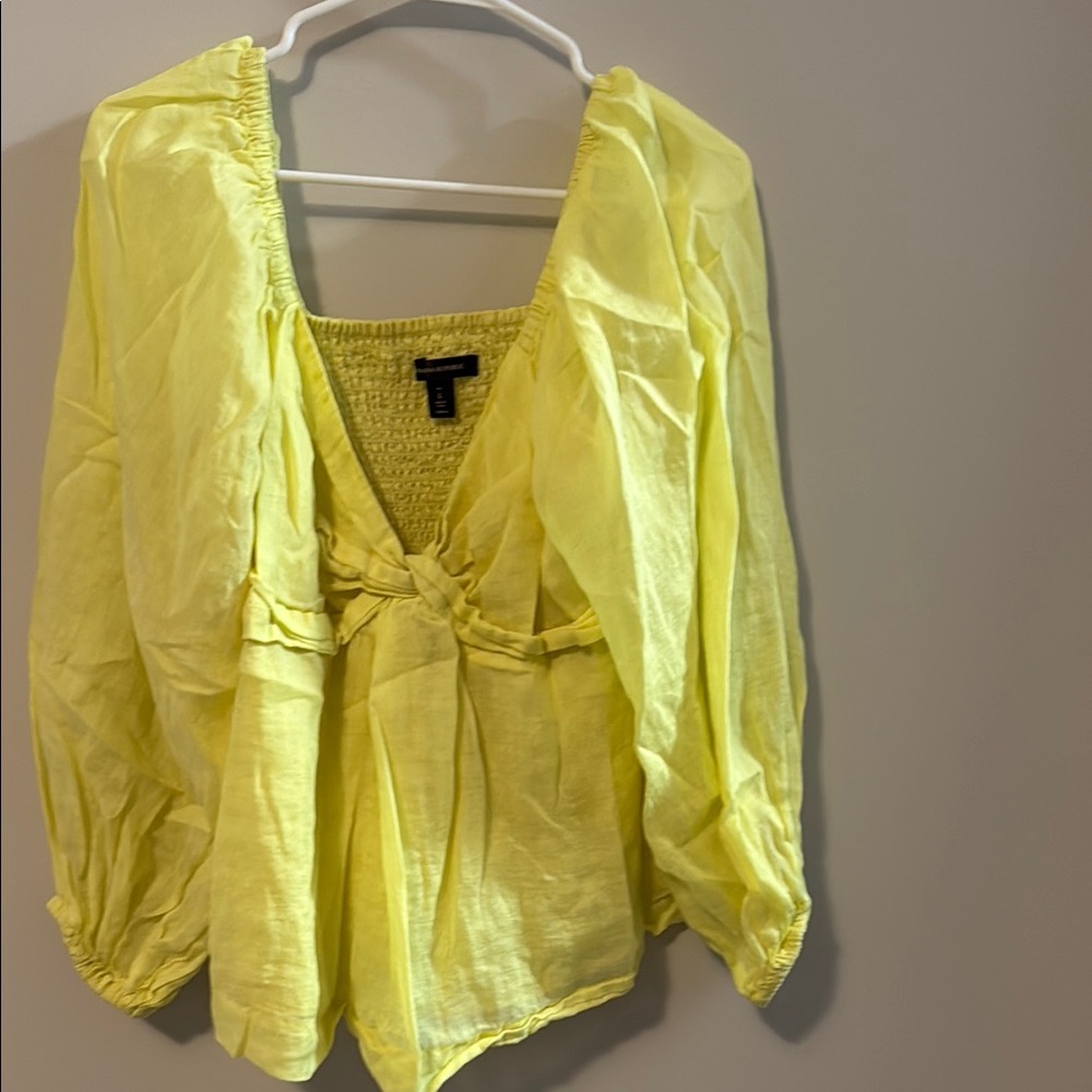 Banana Republic Yellow Blouse Top